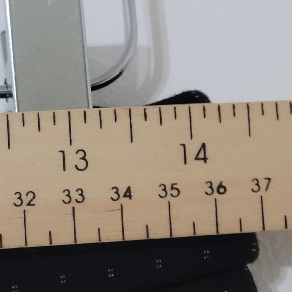 Amanda & Chelsea Ankle Pants Size 6 Black‎ White Slim Stretch Dots Flat Front - Picture 8 of 10